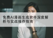 免费AI漫画生成软件深度解析与实战操作指南