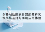 免费AI绘画软件深度解析艺术风格选择与手机应用体验